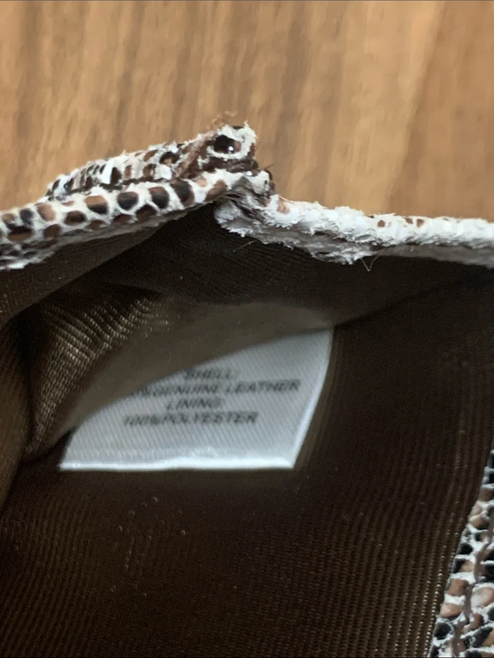 HOBO Snake Print Leather Wallet